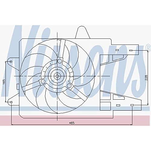 Nissens 85140 Lüfter Wasserkühler von Nissens