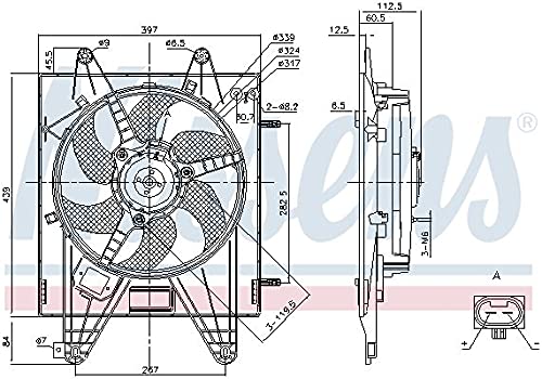 Nissens 85166 Lüfter Wasserkühler von Nissens