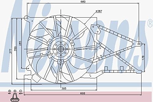 Nissens 85175 Lüfter Wasserkühler von Nissens