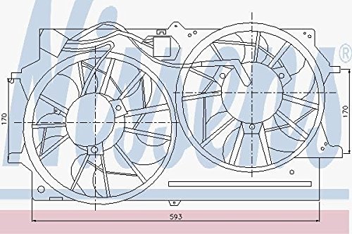 Nissens 85215 Lüfter Wasserkühler von Nissens