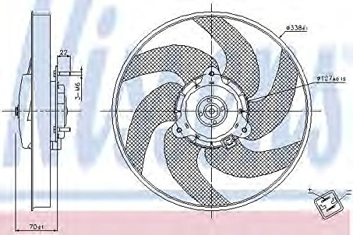 Nissens 85667 Lüfter, Motorkühlung von Nissens