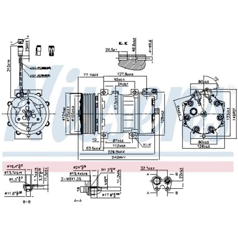 Nissens 890022 Klimakompressor von Nissens