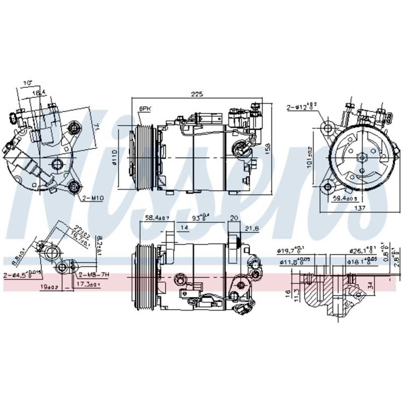 Nissens 890099 Kompressor für Klimaanlage von Nissens