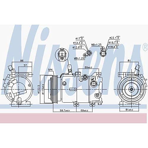 Nissens 890240 Kompressor für Klimaanlage von Nissens