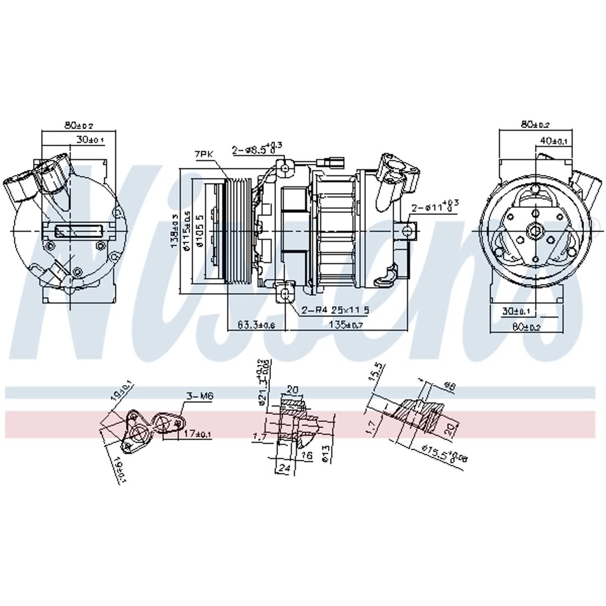 Nissens 890656 - Kompressor, Klimaanlage von Nissens