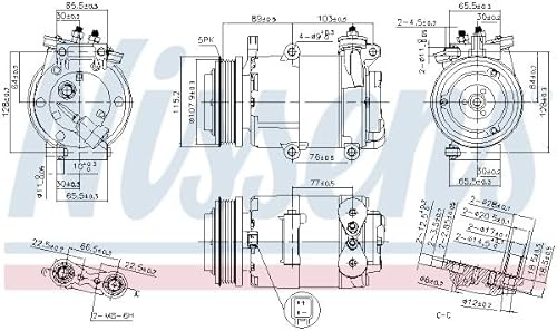 Nissens 89383 Kompressor, Klimaanlage von Nissens