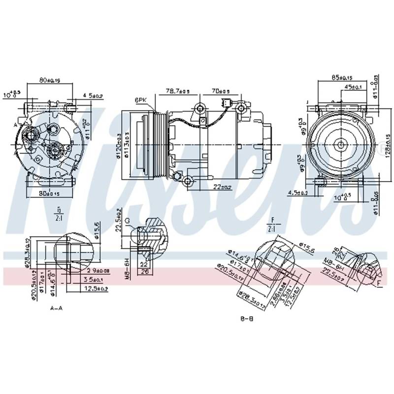 Nissens 89388 Kompressor, Klimaanlage von Nissens