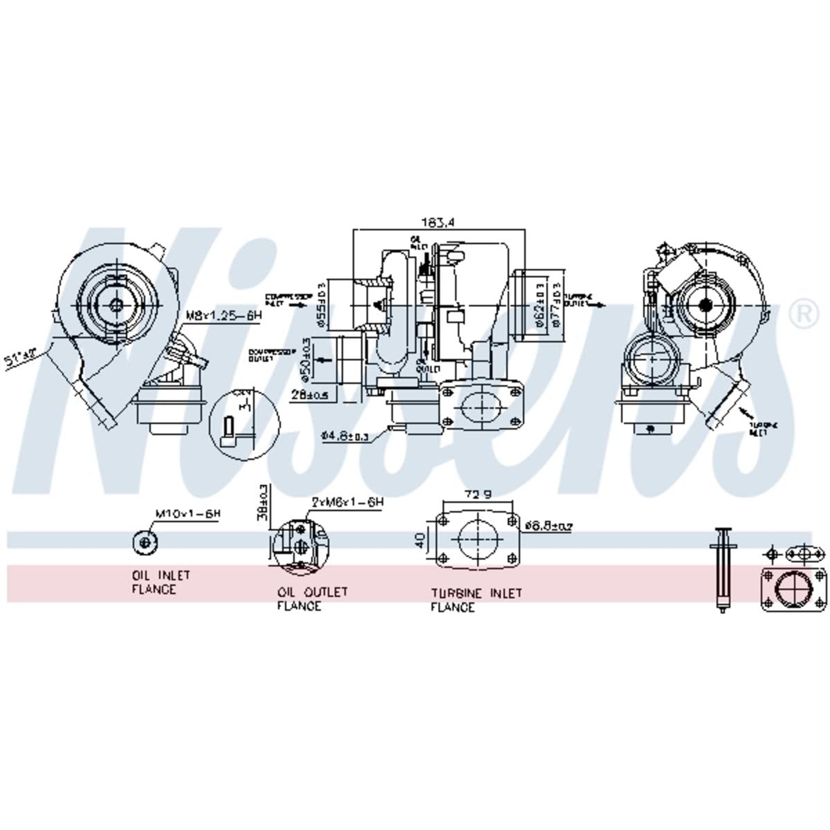 Nissens 93202 - Lader, Aufladung von Nissens