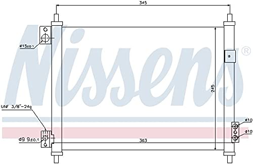 Nissens 940078 Kondensator, Klimaanlage von Nissens