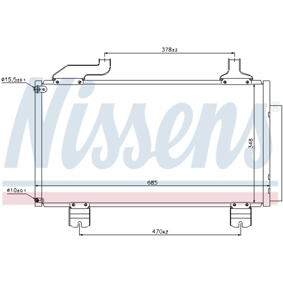 Nissens 940114 Kondensator, Klimaanlage von Nissens