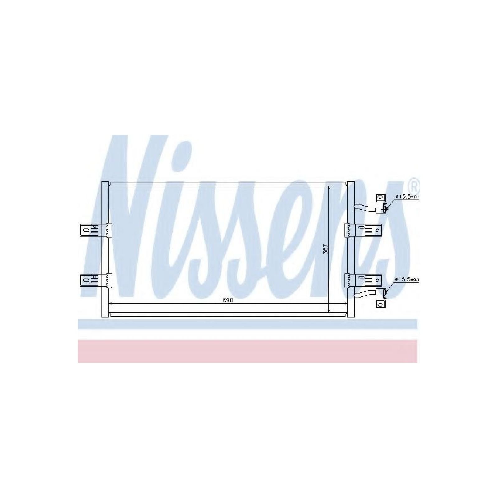 Nissens 940119 Kondensator, Klimaanlage von Nissens