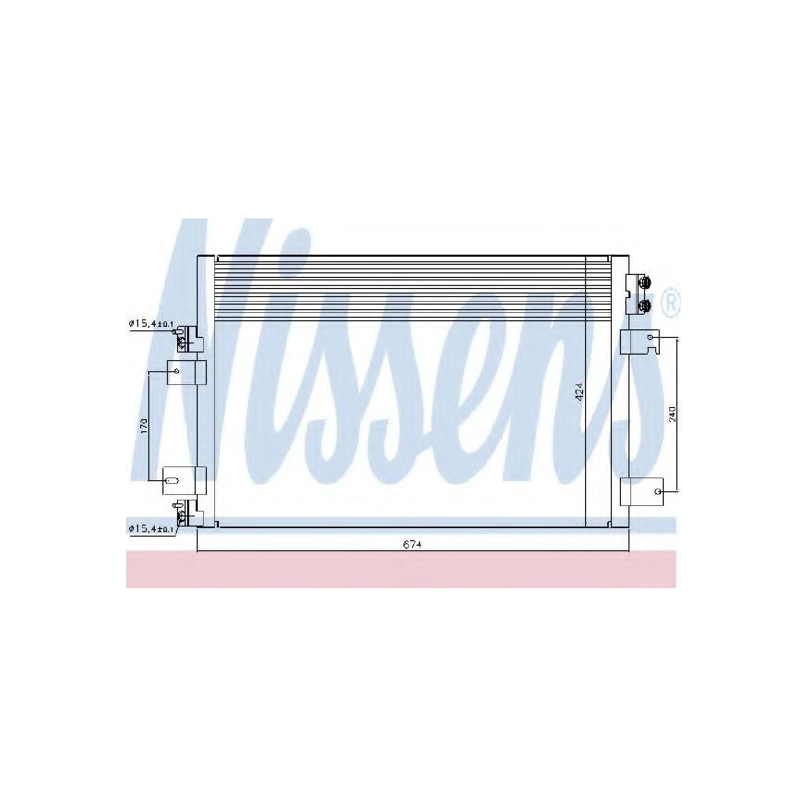 Nissens 940151 Kondensator, Klimaanlage von Nissens