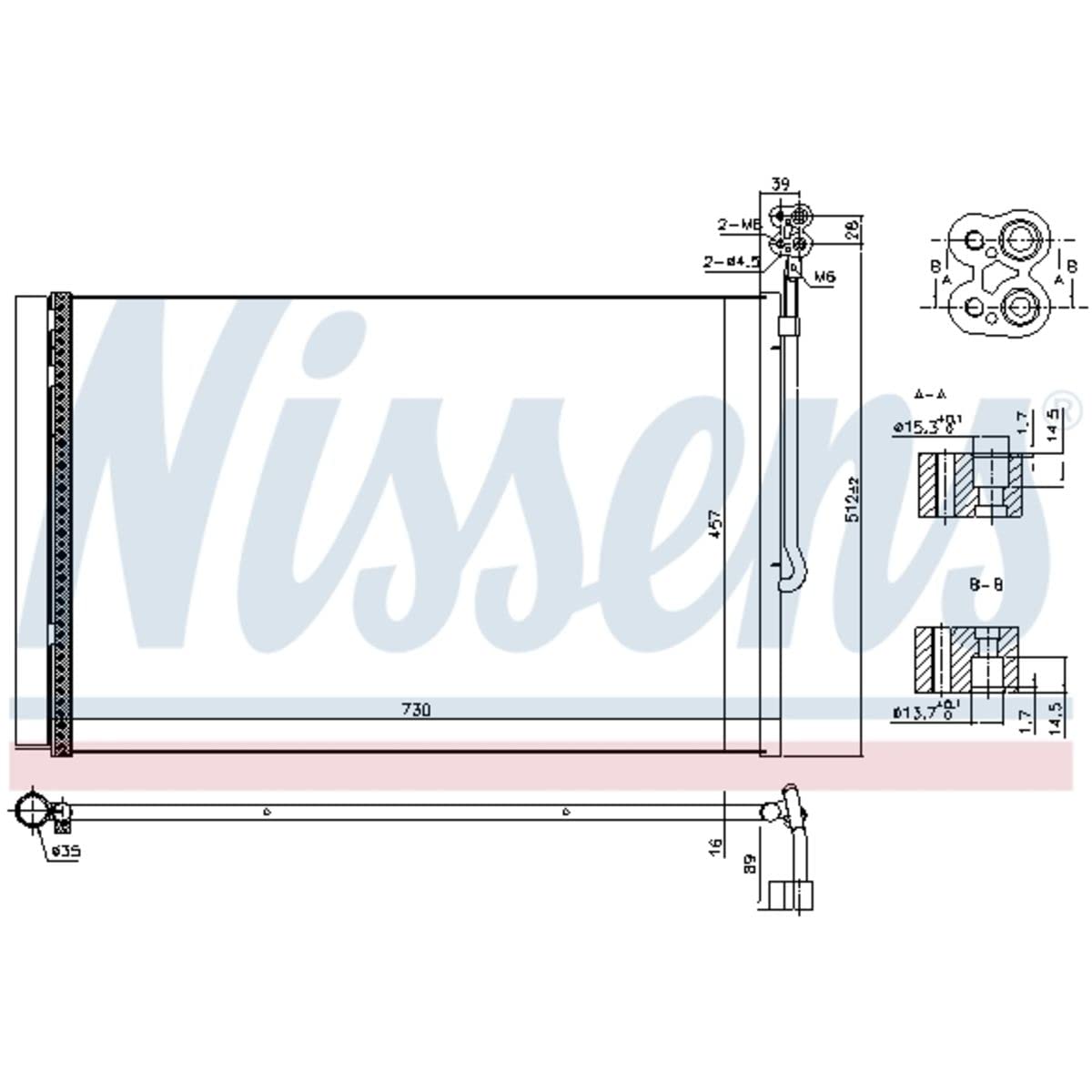 Nissens 940415 Kondensator für Klimaanlage von Nissens