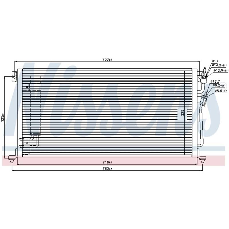 Nissens 940439 Kondensator für Klimaanlage von Nissens