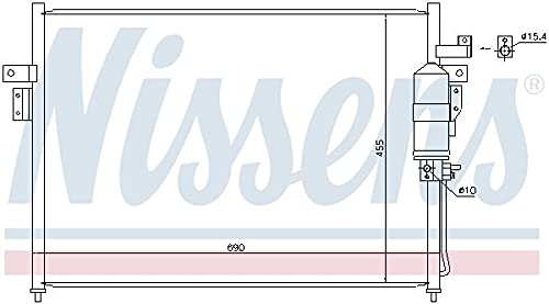 Nissens 940445 Kondensator, Klimaanlage von Nissens