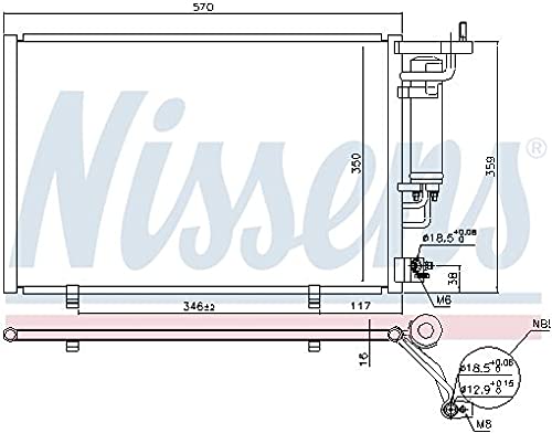 Nissens 940500 Kondensator für Klimaanlage von Nissens