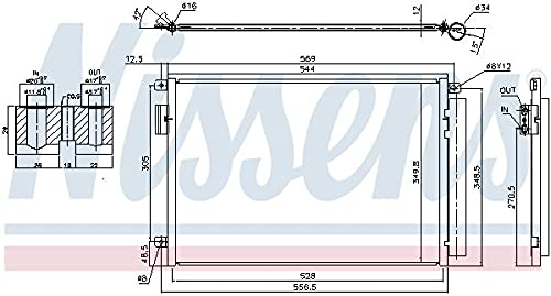 Nissens 940693 Kondensator für Klimaanlage von Nissens