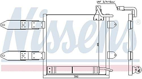 Nissens 94443 Kondensator, Klimaanlage von Nissens