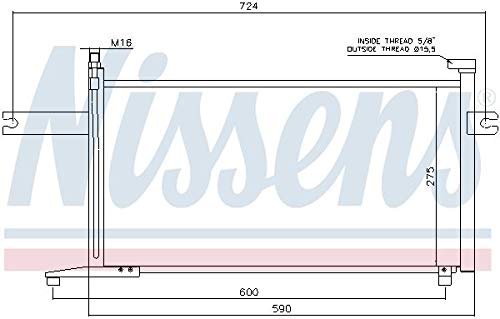 Nissens 94498 Kondensator, Klimaanlage von Nissens