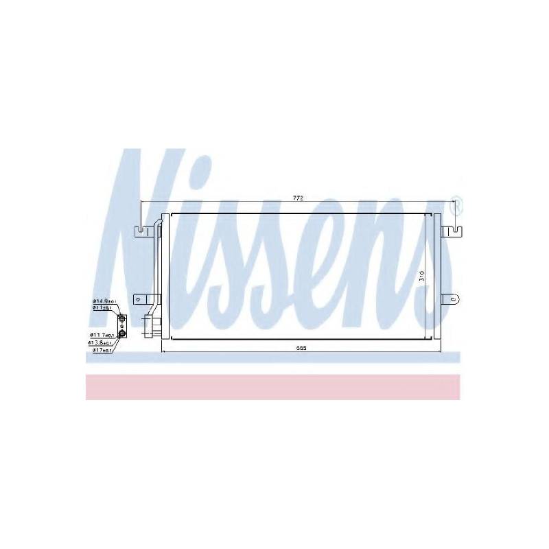 Nissens 94524 Kondensator, Klimaanlage von Nissens