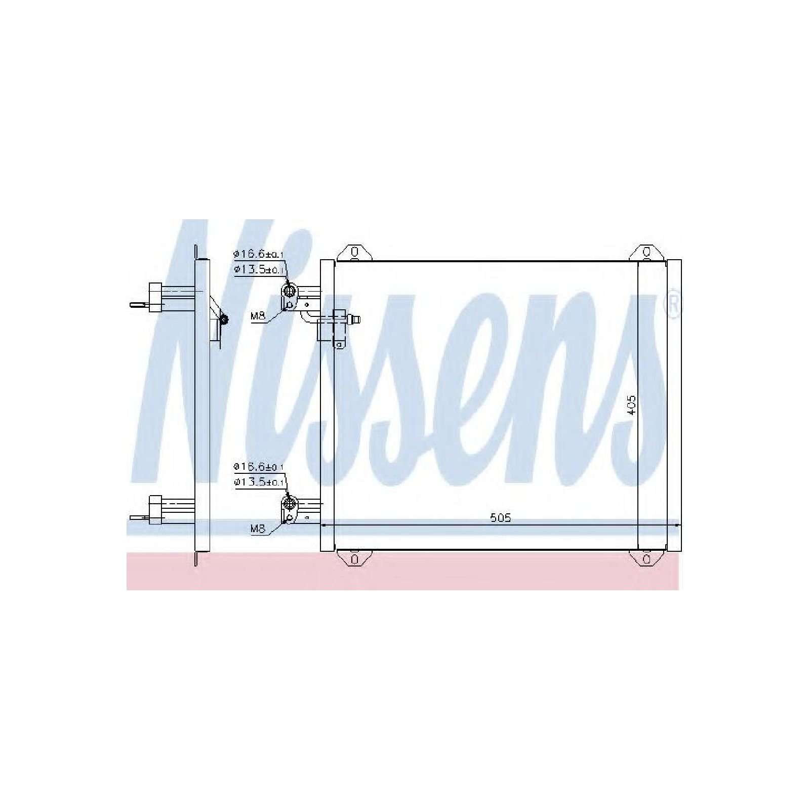 Nissens 94584 Kondensator, Klimaanlage von Nissens