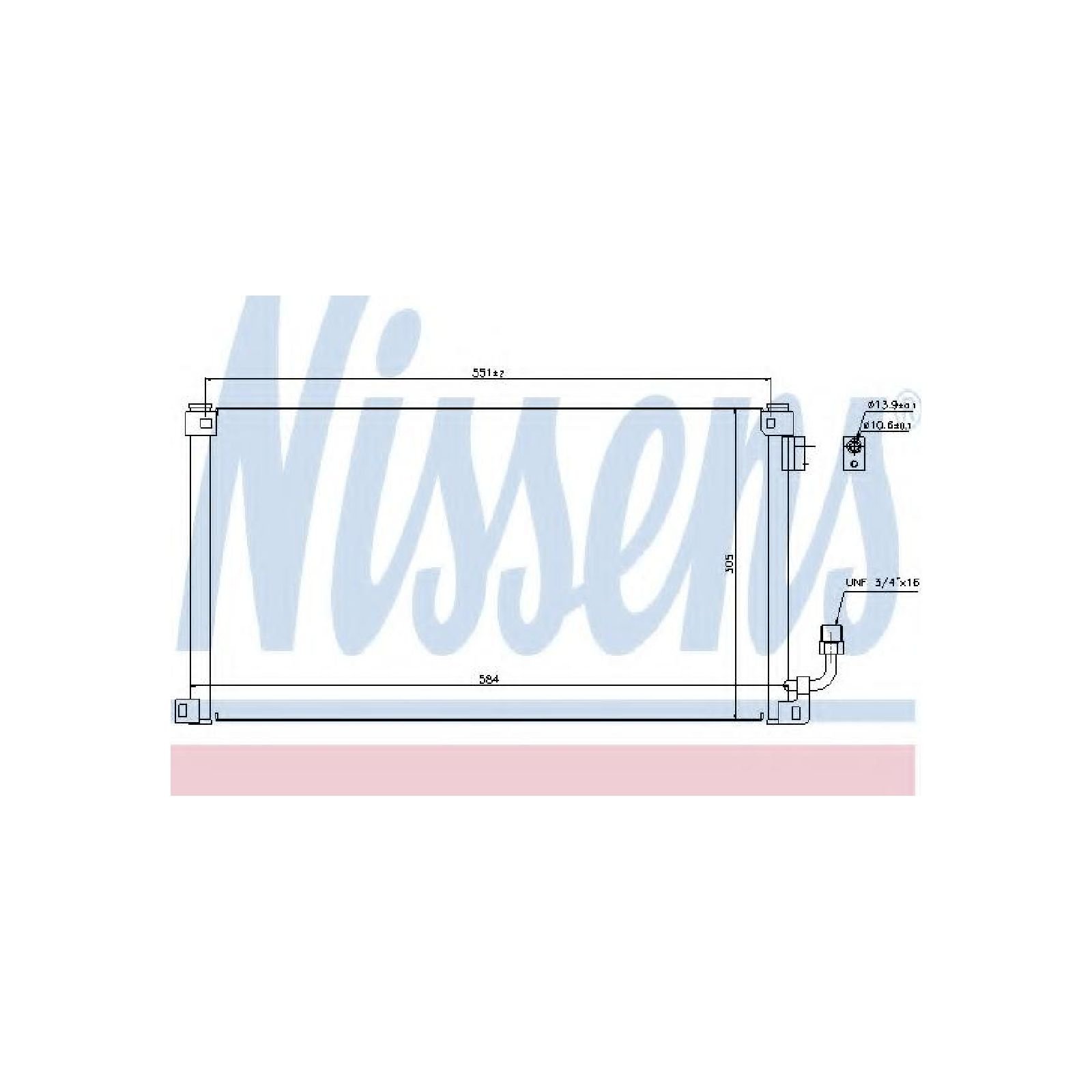 Nissens 94599 Kondensator, Klimaanlage von Nissens