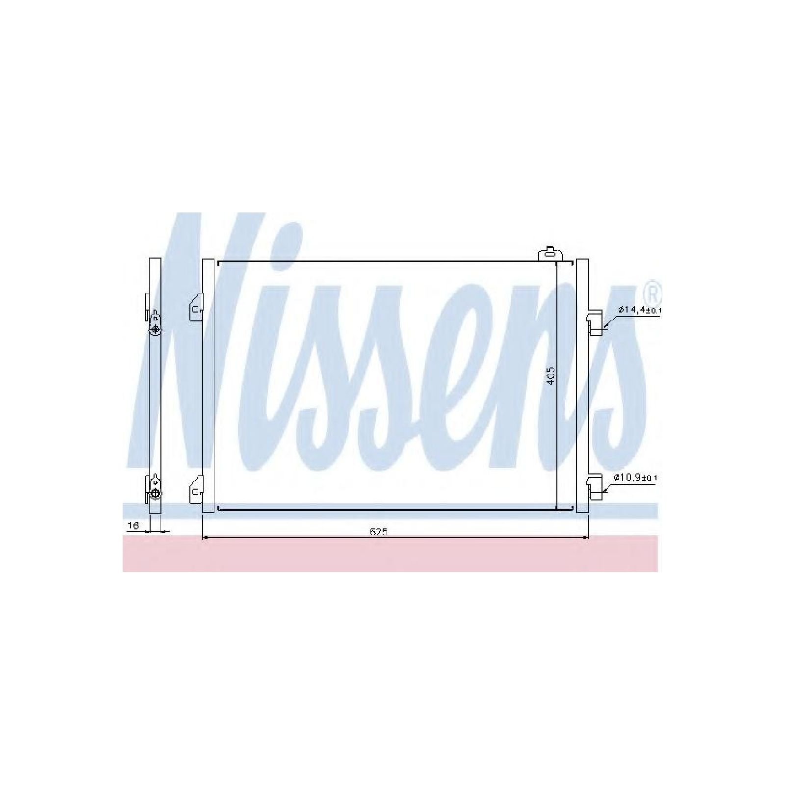 Nissens 94668 Kondensator, Klimaanlage von Nissens