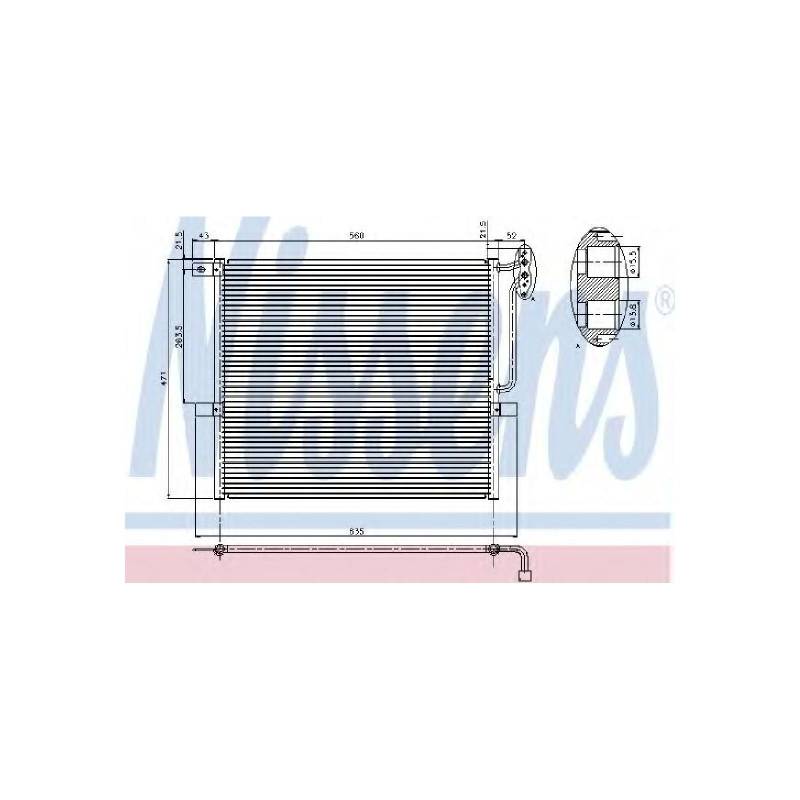 Nissens 94761 Kondensator, Klimaanlage von Nissens