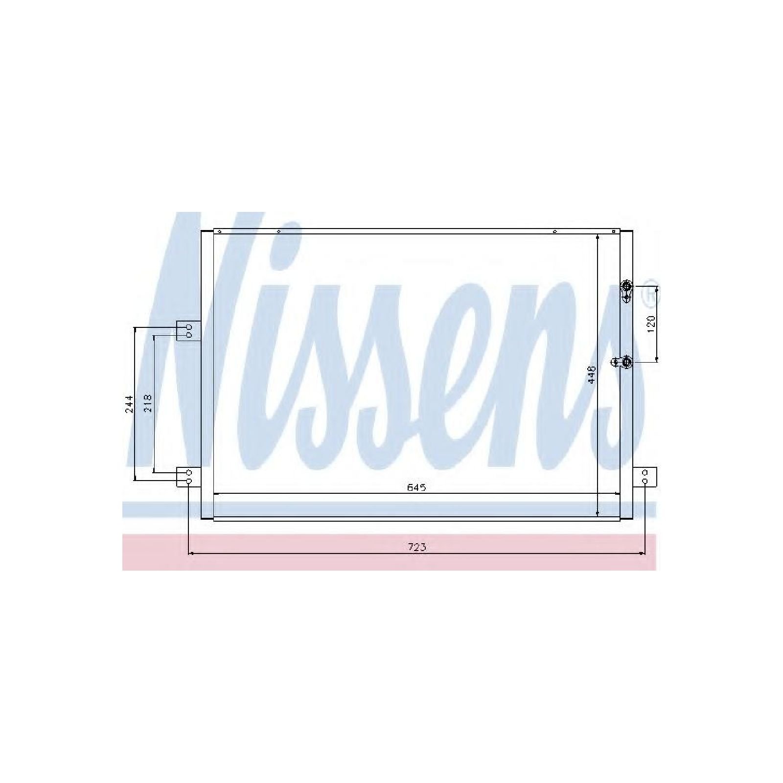 Nissens 94787 Kondensator, Klimaanlage von Nissens