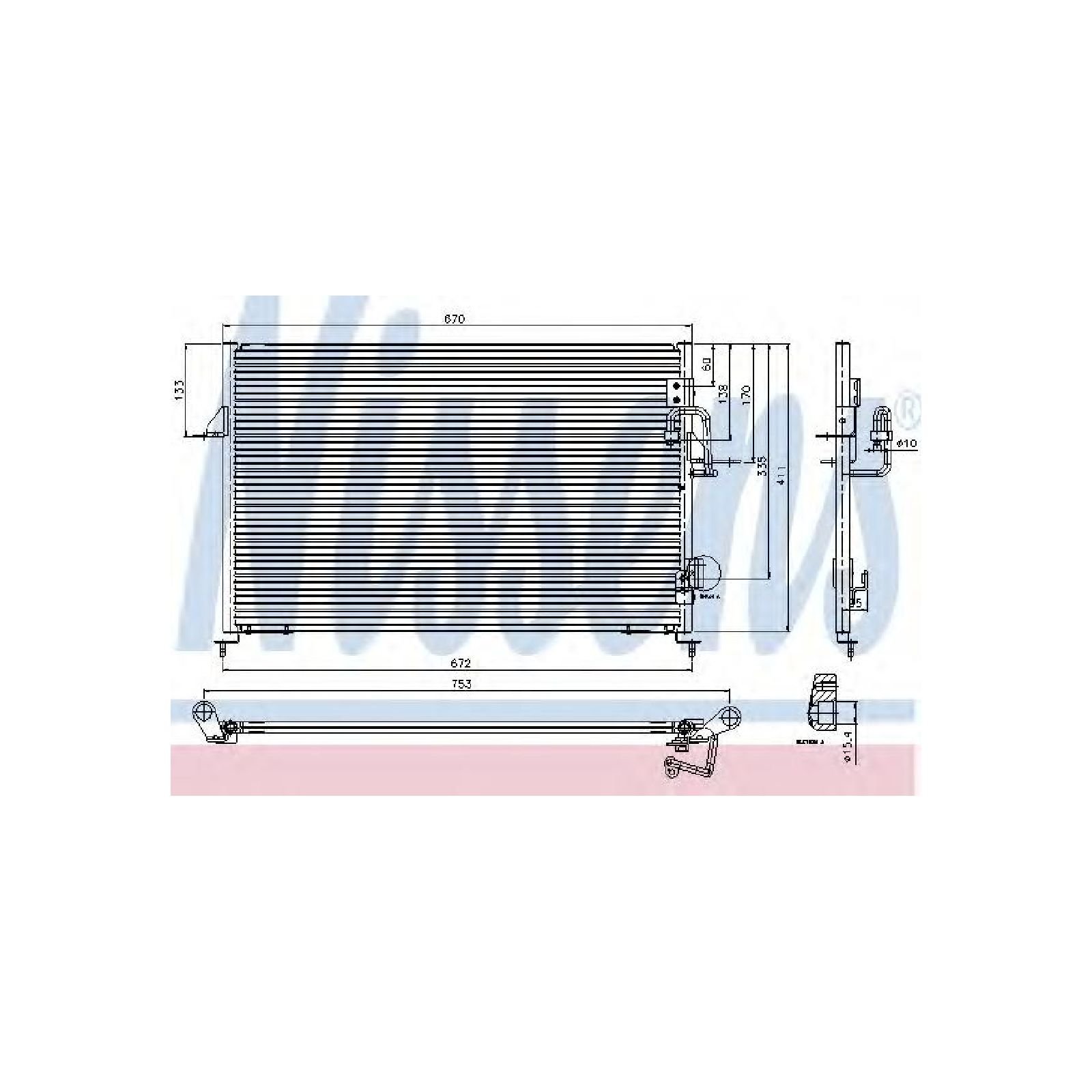 Nissens 94808 Kondensator, Klimaanlage von Nissens