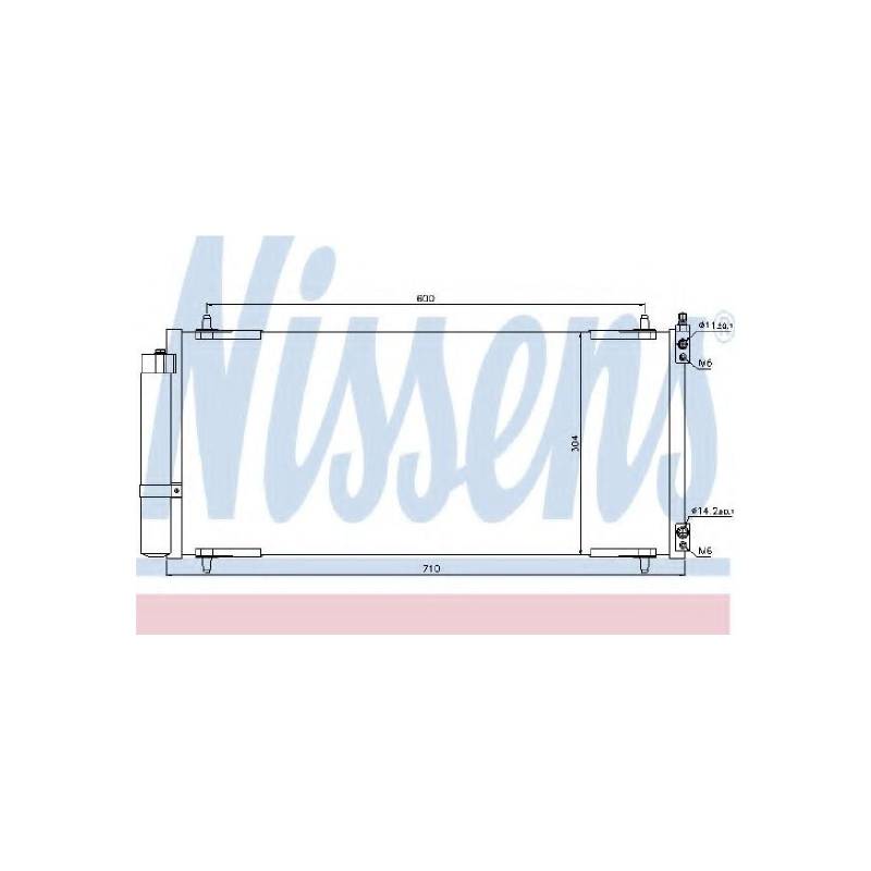 Nissens 94830 Kondensator, Klimaanlage von Nissens
