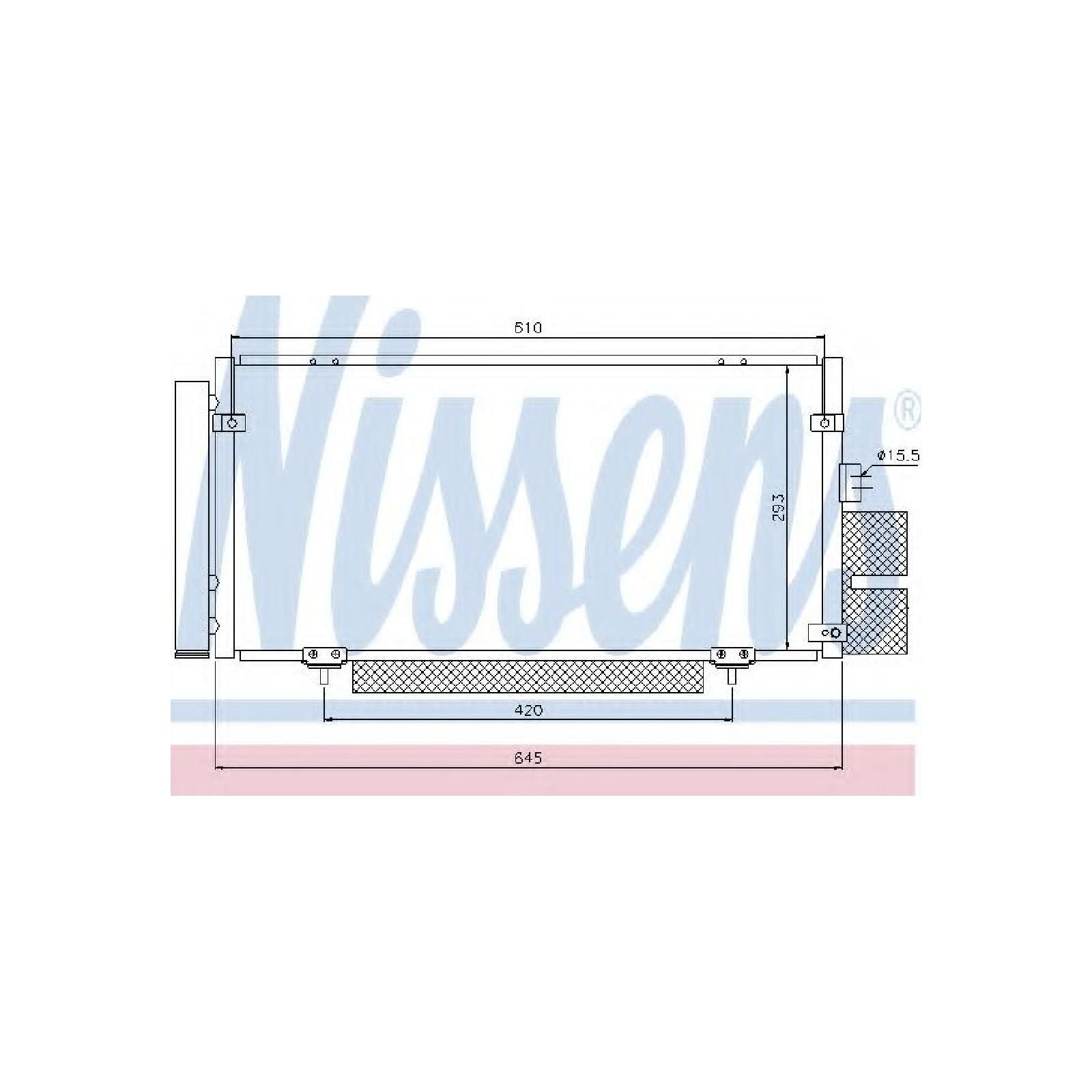 Nissens 94885 Kondensator, Klimaanlage von Nissens