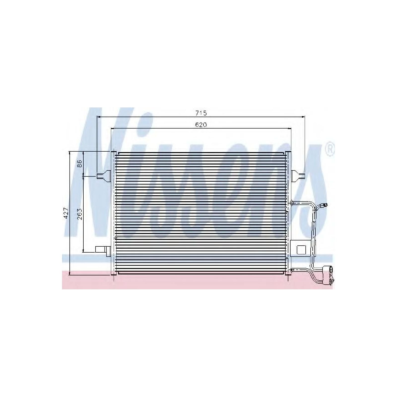 Nissens 94922 Kondensator, Klimaanlage von Nissens