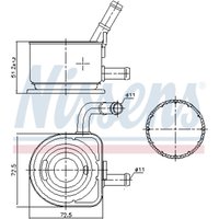 Ölkühler, Motoröl NISSENS 91230 von Nissens