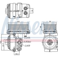 Ölkühler, Motoröl NISSENS 91327 von Nissens