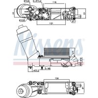 Ölkühler, Motoröl NISSENS 91335 von Nissens