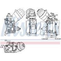 Ölkühler, Motoröl NISSENS 91355 von Nissens