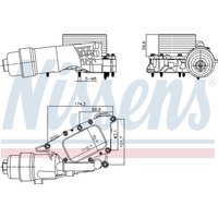 Ölkühler, Motoröl NISSENS 91385 von Nissens