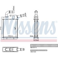 Wärmetauscher, Innenraumheizung NISSENS 707279 von Nissens