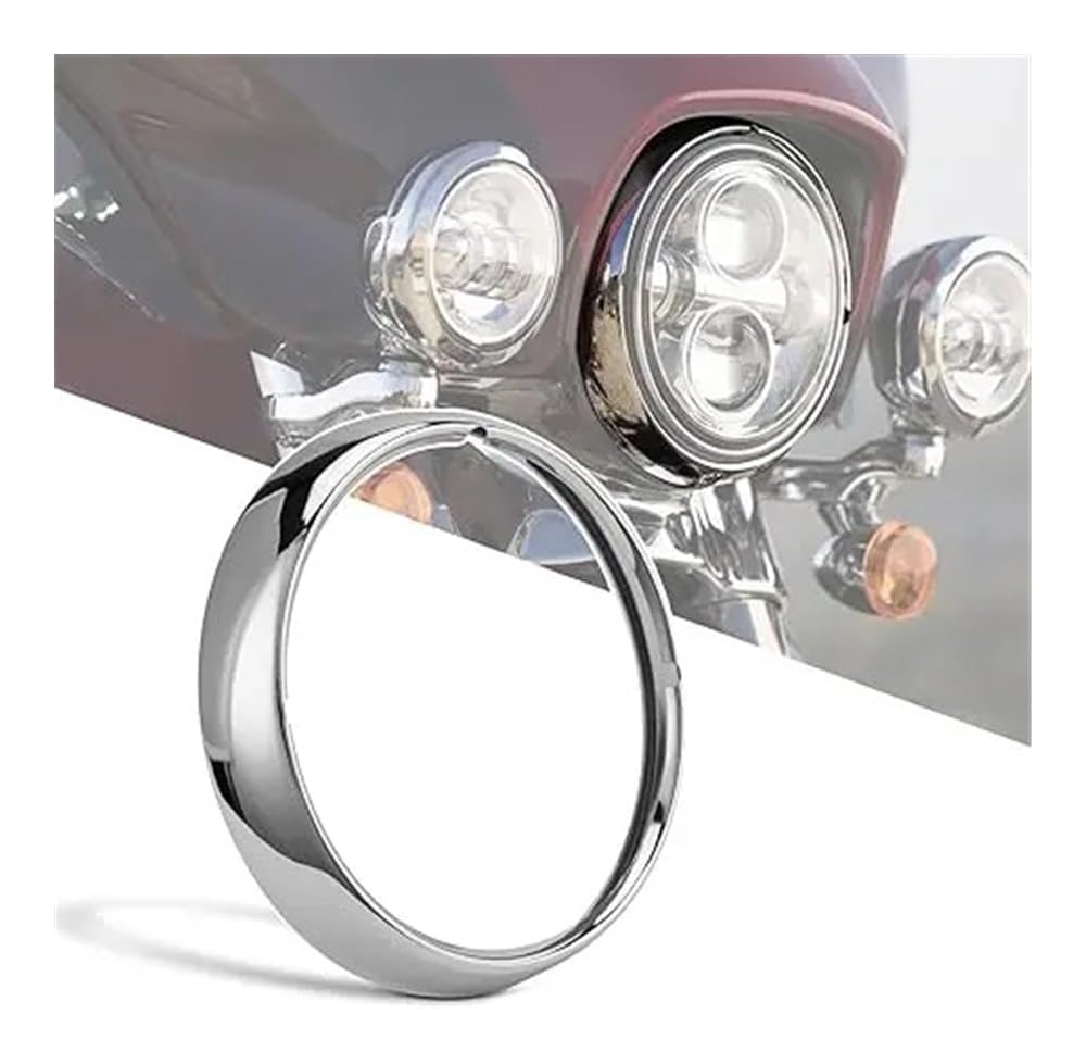 Kopf Licht Schutz Abdeckung Scheinwerfer Scheinwerfer Trim Ring Visier Licht Abdeckung Für H&Arley Für Touring Für Road King Für Electra Glide Straße Für FLHT Für FLHR von Nisza