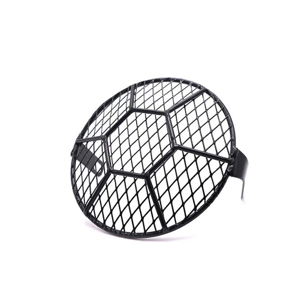 Kopf Licht Schutz Abdeckung Universal Motorrad Scheinwerfer Schutzfolie 6,5 Zoll Motorrad Licht Lampe Abdeckung Mesh Grill Maske Für H&Arley CG125 GN125 von Nisza