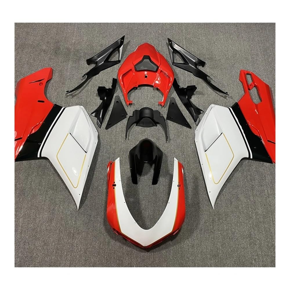 Links rechts Seitenverkleidung Für D&ucati 848 Evo 1098 1098s 1198 2007 2008 2009 2010 2011 Motorrad Körper Verkleidung Kit 07 08 09 10 11 Seiten Panel Verkleidung von Nisza