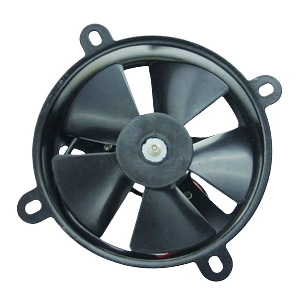 Motorrad Kühler lüfter Universeller 12-V-Motorrad-Wassertank Zubehör für 150 cc 200 cc Quad Dirtbike ATV Buggy Slim Cooling Radiator Fan von Nisza