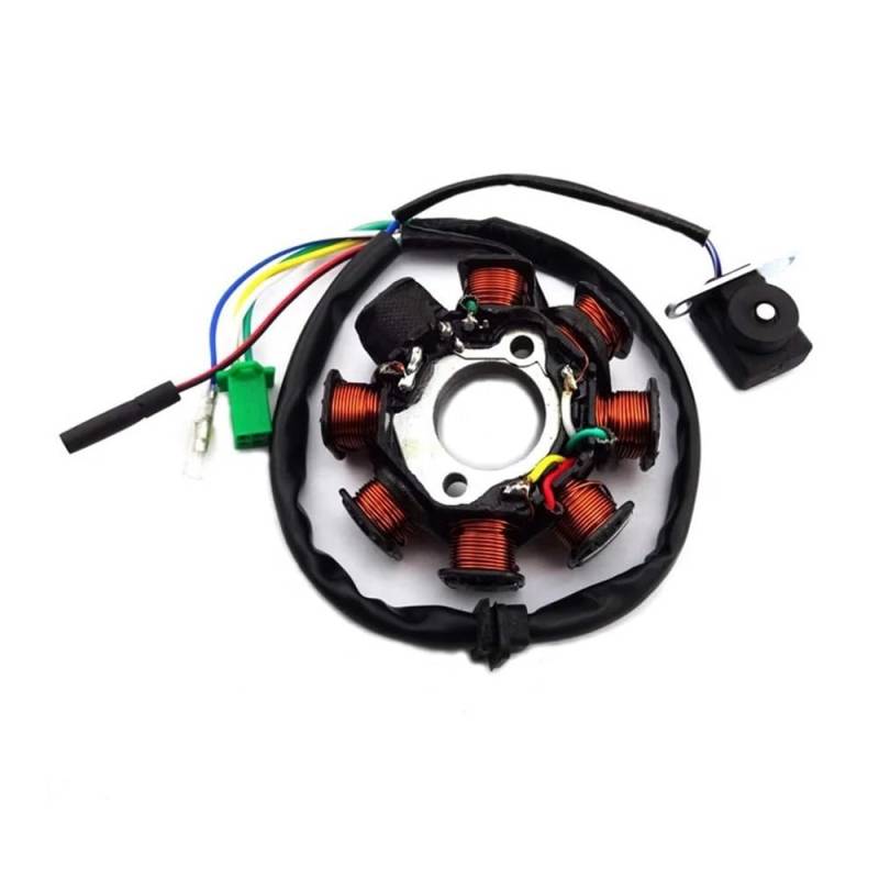 Motorrad Statorspule Für GY6 125 Zündung Stator Magneto Spule 8 Pole Spulen Für GY6 125cc 150cc Moped Roller ATV Go Kart Motocross von Nisza