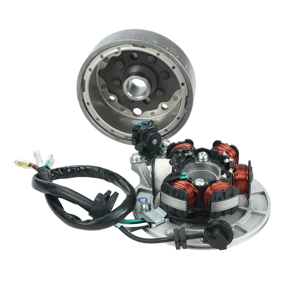 Motorrad Statorspule Für Lifan 140 140cc 1P55FMJ Horizontal Kick Starter Motoren Dirt Pi LF140 Motor Zündung Magneto Stator Magneto Schwungrad Kit von Nisza