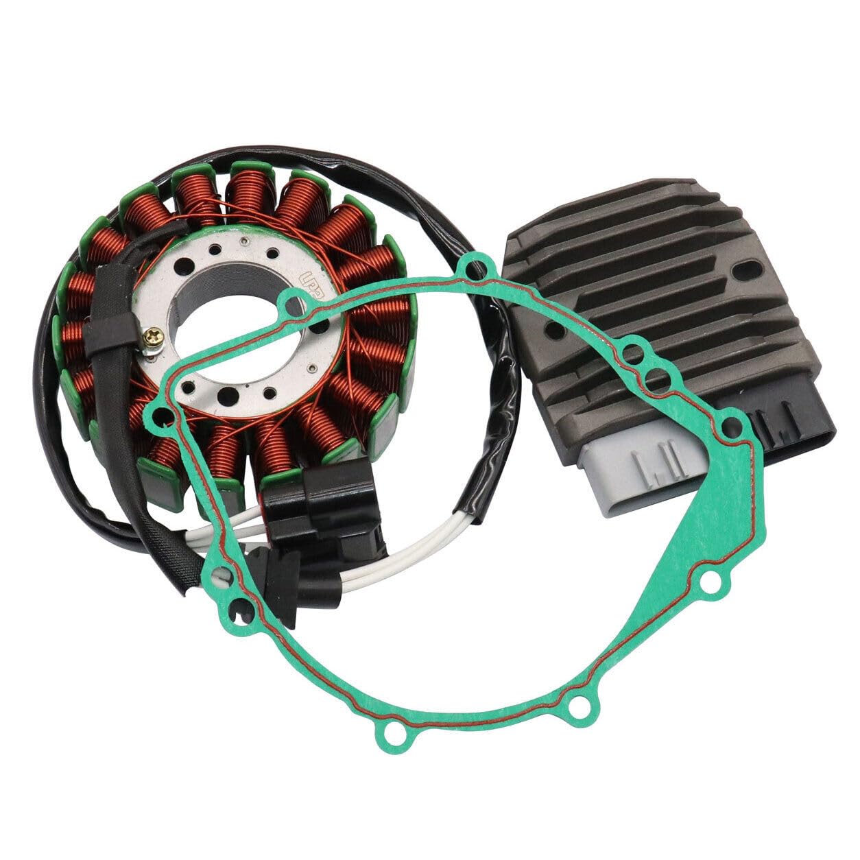 Motorrad Statorspule Magneto Stator Spule & Spannungsgleichrichter & Dichtung Generator Abdeckung Für Y&amaha YZF-R1 2002-2003 2007-2008 FZ1-N FZ1-S FZ8-S 5VY-819 von Nisza