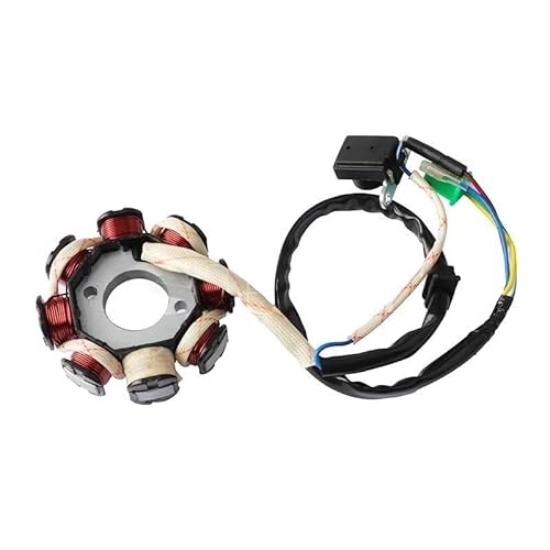 Motorrad Statorspule Magneto Stator Zündung Generator 8 Pole Spule Für GY6 125cc 150cc Moped Roller ATV Dirt Bike Motorrad Zubehör von Nisza