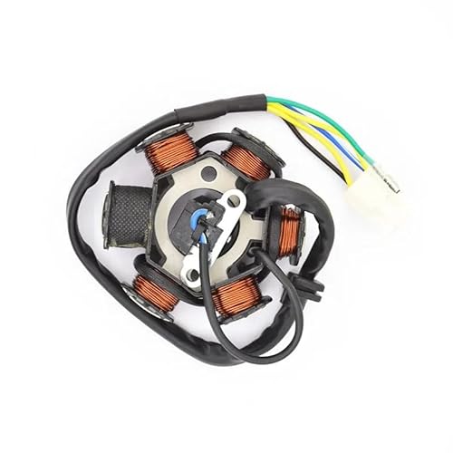 Motorrad Statorspule Motorrad 5 Draht 6 Pole Vollwelle DC Für C100 100cc Magneto Stator Spule Generator Ersatzteile Motorrad Zündung Stator Spule von Nisza