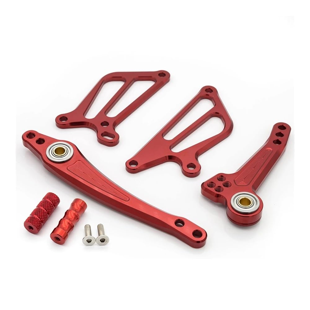 Schalthebel Motorrad Motorrad Fußrastenanlage Fußrasten Pedal Bremse Schaltknauf Hebel Flügel Für CBR500R/400R/CB500F/400F 2013-2019 2018 2017(Red) von Nisza