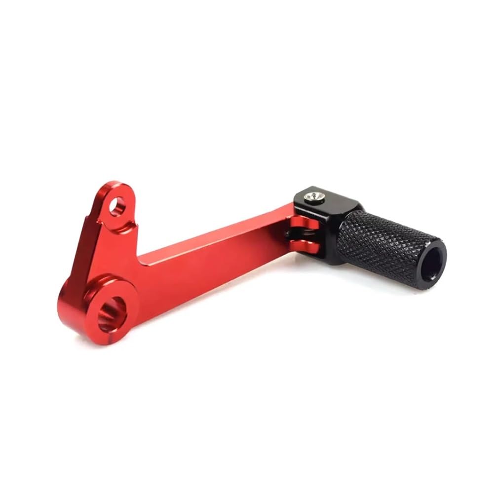 Schalthebel Motorrad Motorrad Hinten Fuß Schalthebel Pegs Protector Adapter Stange Für FB Mondial HPS 125 300 Hipster HPS125 HPS300(Red) von Nisza